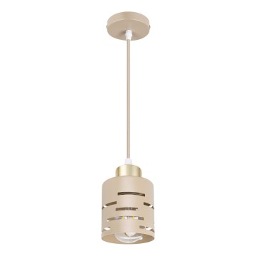 Suspension sur câble ELEN 1xE27/35W/230V beige/doré