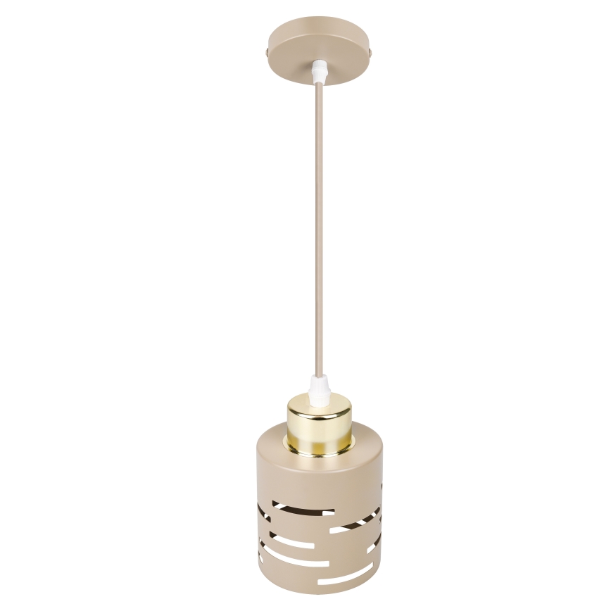 Suspension sur câble ELEN 1xE27/35W/230V beige/doré