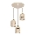 Suspension sur câble ELEN 3xE27/35W/230V, diam. 29 cm, beige/doré