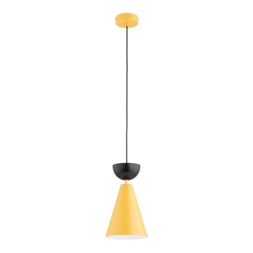 Suspension sur câble ENTORI 1xE27/15W/230V jaune/noir