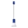Suspension sur câble ESTRIA 1xE14/10W/230V Ø 14 cm bleue