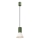 Suspension sur câble ESTRIA 1xE14/10W/230V Ø 14 cm vert