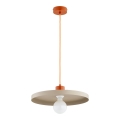 Suspension sur câble ETERI 1xE27/15W/230V beige/cuivrée