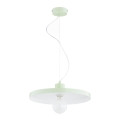 Suspension sur câble ETERI 1xE27/15W/230V vert menthe
