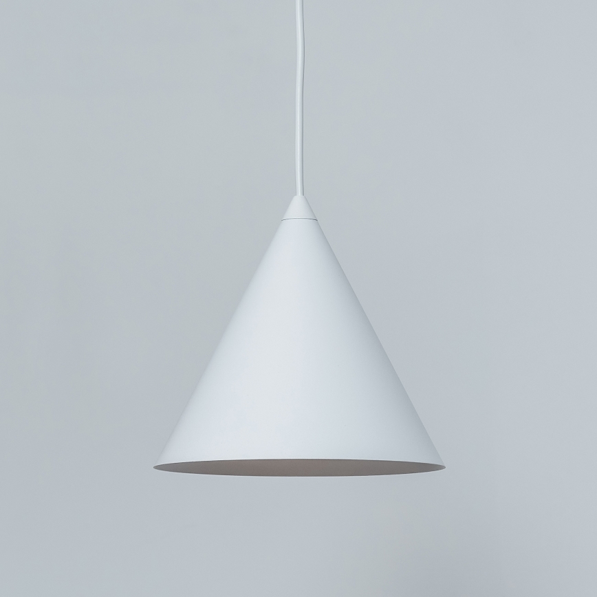 Suspension sur câble ETNA II 1xE27/15W/230V diam. 18,5 cm blanche