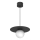 Suspension sur câble FLAT 1xE27/15W/230V noire
