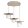 Suspension sur câble FLAT 3xE27/15W/230V beige