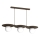 Suspension sur câble FLAT 3xE27/15W/230V marron