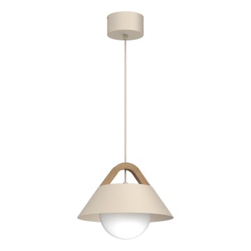 Suspension sur câble FUNDA 1xE27/15W/230V beige