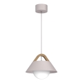Suspension sur câble FUNDA 1xE27/15W/230V crème