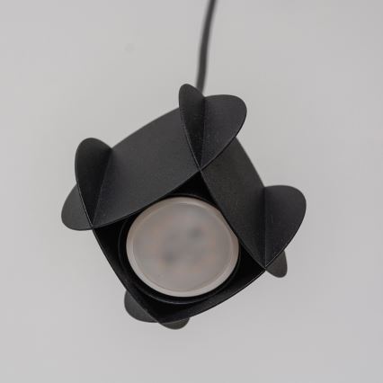 Suspension sur câble GAMBIT 1xGU10/10W/230V noire