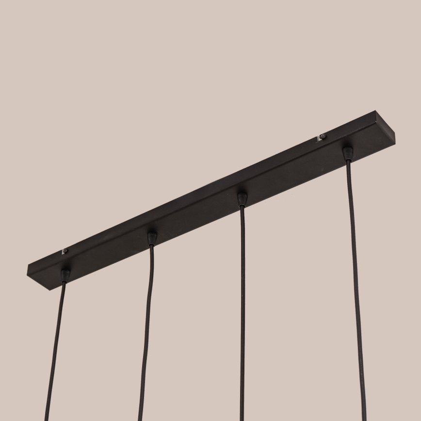 Suspension sur câble GAMBIT 4xGU10/10W/230V noire