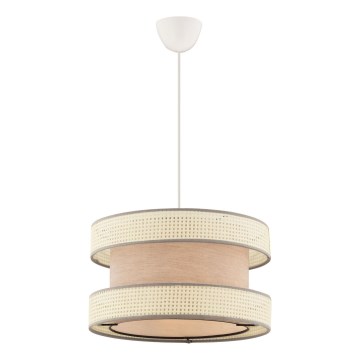 Suspension sur câble HALO 1xE27/60W/230V beige/crème