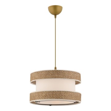 Suspension sur câble HALO 1xE27/60W/230V crème/beige