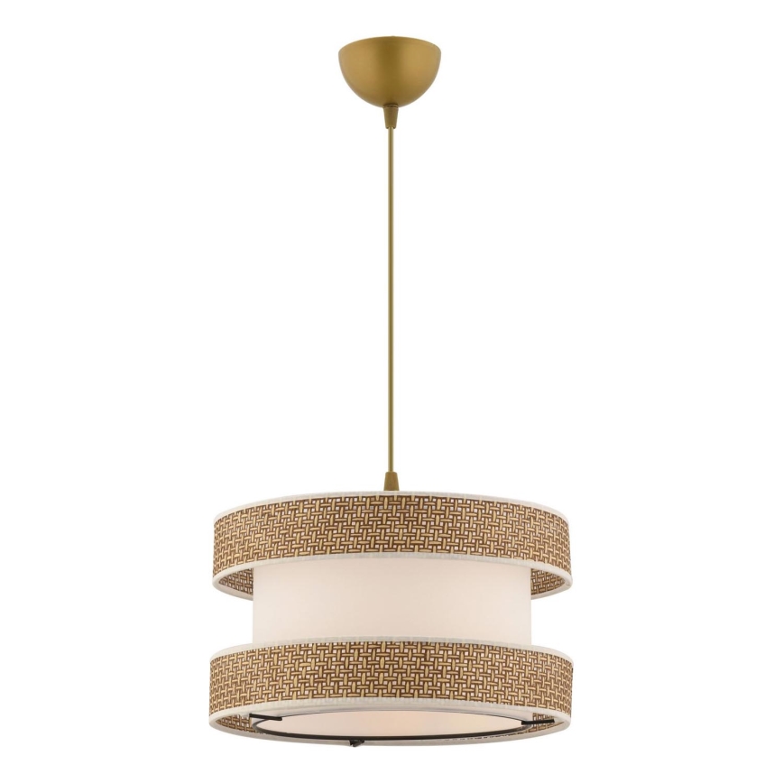 Suspension sur câble HALO 1xE27/60W/230V crème/beige