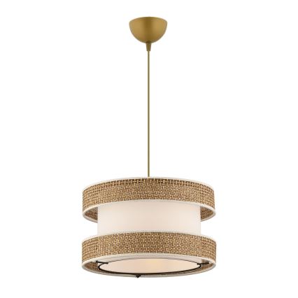 Suspension sur câble HALO 1xE27/60W/230V crème/beige