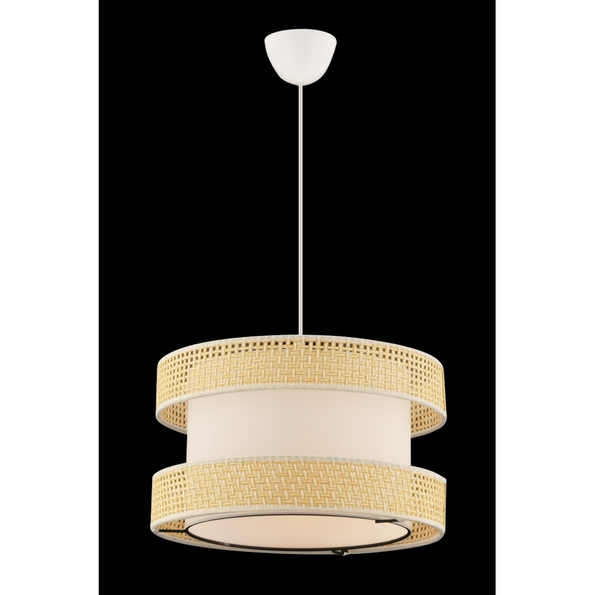 Suspension sur câble HALO 1xE27/60W/230V crème/beige