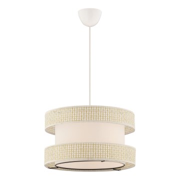 Suspension sur câble HALO 1xE27/60W/230V crème