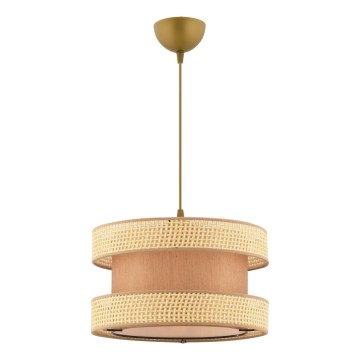Suspension sur câble HALO 1xE27/60W/230V marron/beige