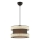 Suspension sur câble HALO 1xE27/60W/230V marron/crème