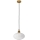 Suspension sur câble HECTOR 1xE27/15W/230V blanc/laiton, diamètre 25 cm