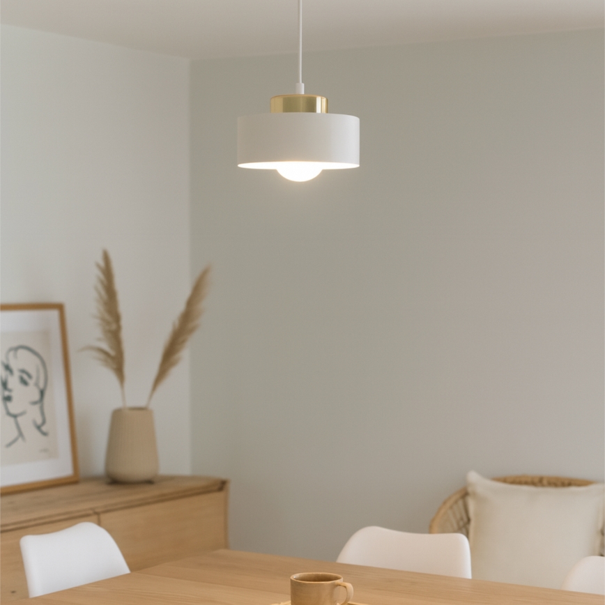 Suspension sur câble IGNIA 1xE27/60W/230V blanc/doré