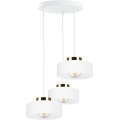 Suspension sur câble IGNIA 3xE27/60W/230V blanche