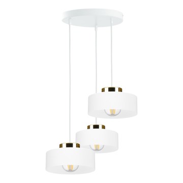Suspension sur câble IGNIA 3xE27/60W/230V blanche