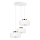 Suspension sur câble IGNIA 3xE27/60W/230V blanche