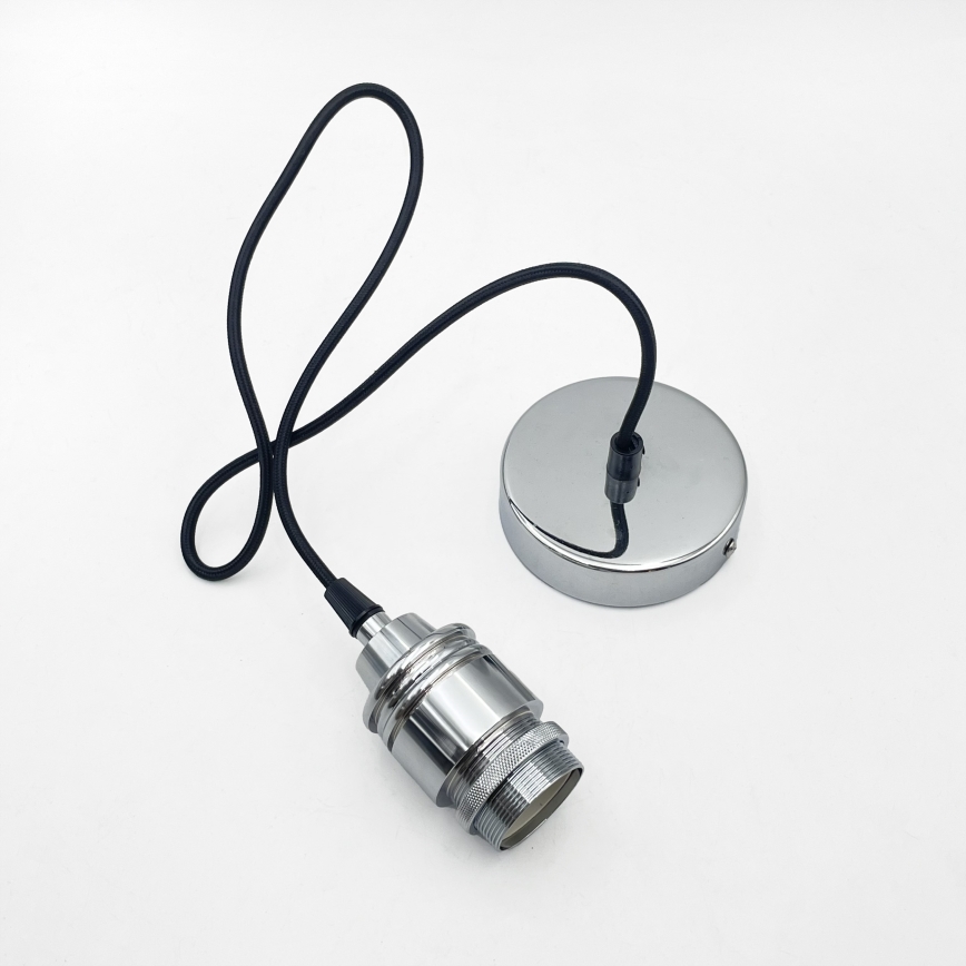 Suspension sur câble JULL 1xE27/15W/230V chrome brillant/transparent