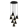 Suspension sur câble KEM 7xE27/40W/230V noire