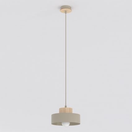 Suspension sur câble KIVI 1xE27/15W/230V beige