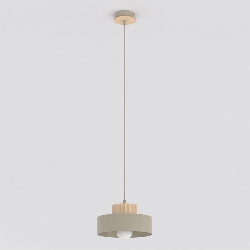 Suspension sur câble KIVI 1xE27/15W/230V beige