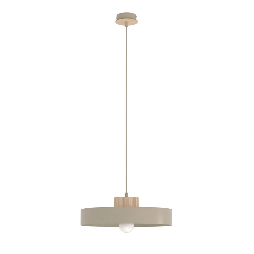 Suspension sur câble KIVI 1xE27/15W/230V beige