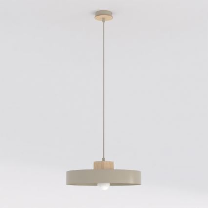 Suspension sur câble KIVI 1xE27/15W/230V beige