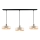 Suspension sur câble LATTE 3xE27/60W/230V beige/noir/doré