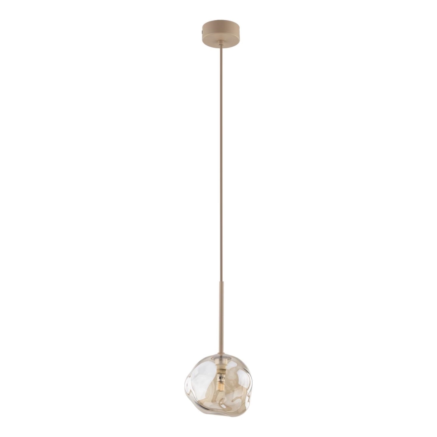 Suspension sur câble LAVA 1xG9/8W/230V beige/fumé beige