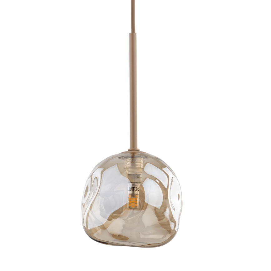 Suspension sur câble LAVA 1xG9/8W/230V beige/fumé beige