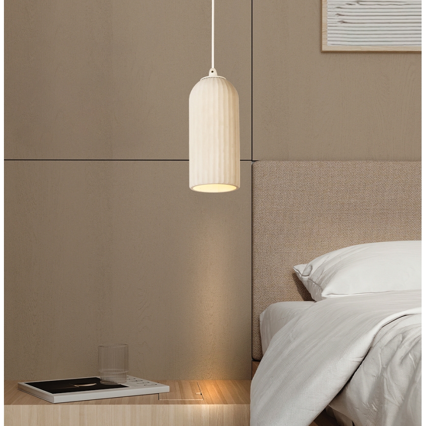 Suspension sur câble LAVINA 1xE27/35W/230V, crème