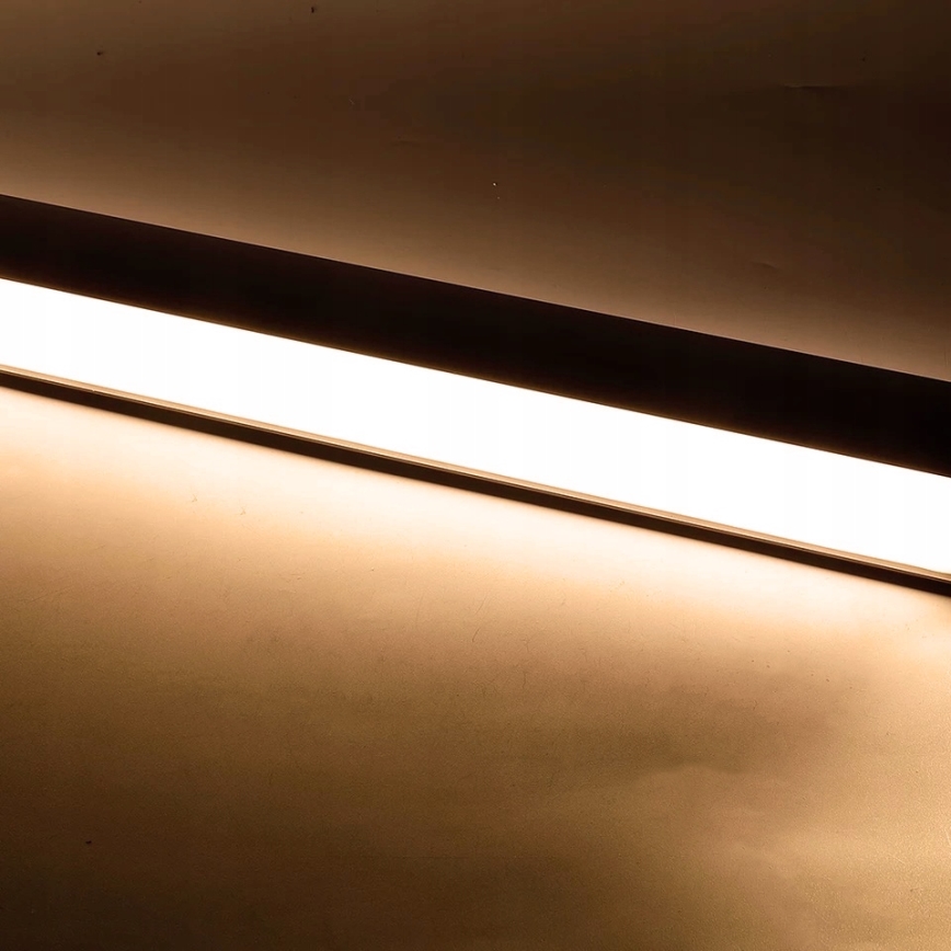 Suspension sur câble LED/44W/230V 3000K 120 cm noire