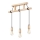 Suspension sur câble LEON 3xE27/60W/230V hêtre