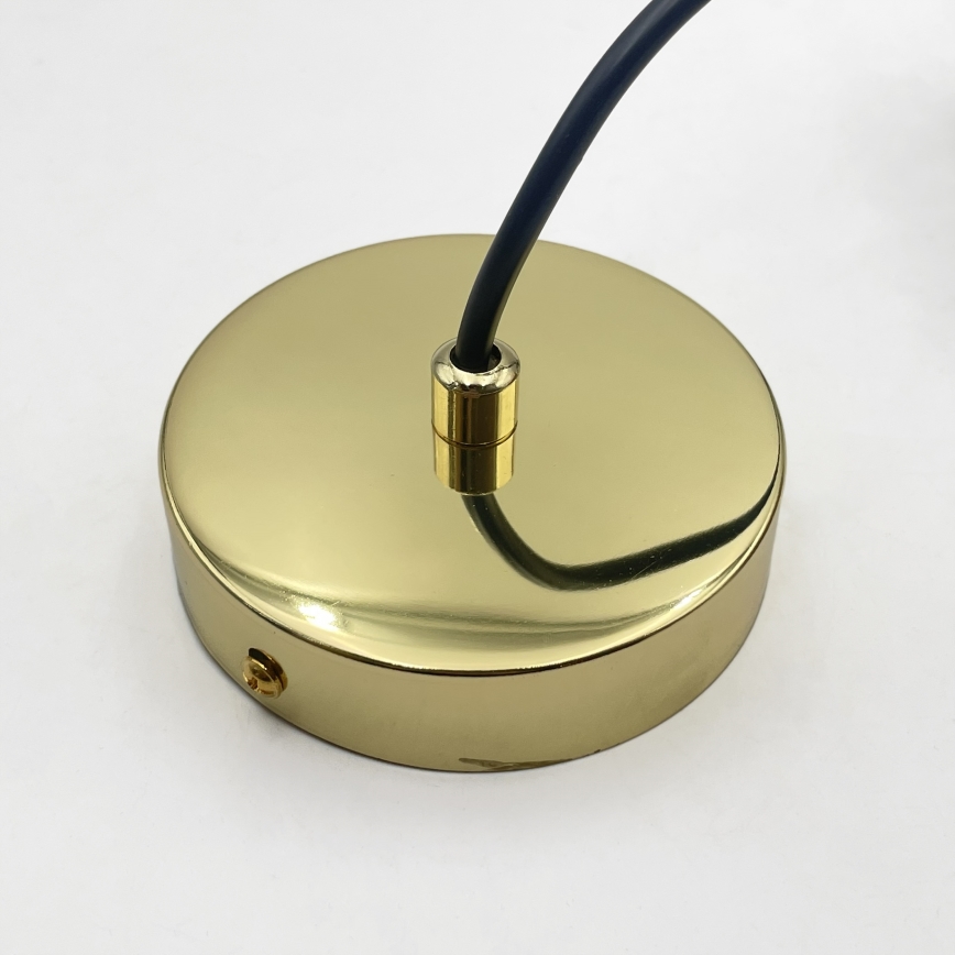 Suspension sur câble LIAH 1xE27/15W/230V doré/marron fumé