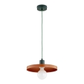 Suspension sur câble LITO 1xE27/15W/230V cuivré/vert