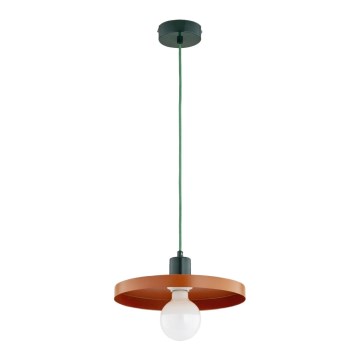 Suspension sur câble LITO 1xE27/15W/230V cuivré/vert