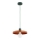 Suspension sur câble LITO 1xE27/15W/230V cuivré/vert