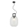 Suspension sur câble LUCY 1xE27/40W/230V noire