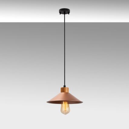 Suspension sur câble MANAVGAT 1xE27/40W/230V cuivrée/marron