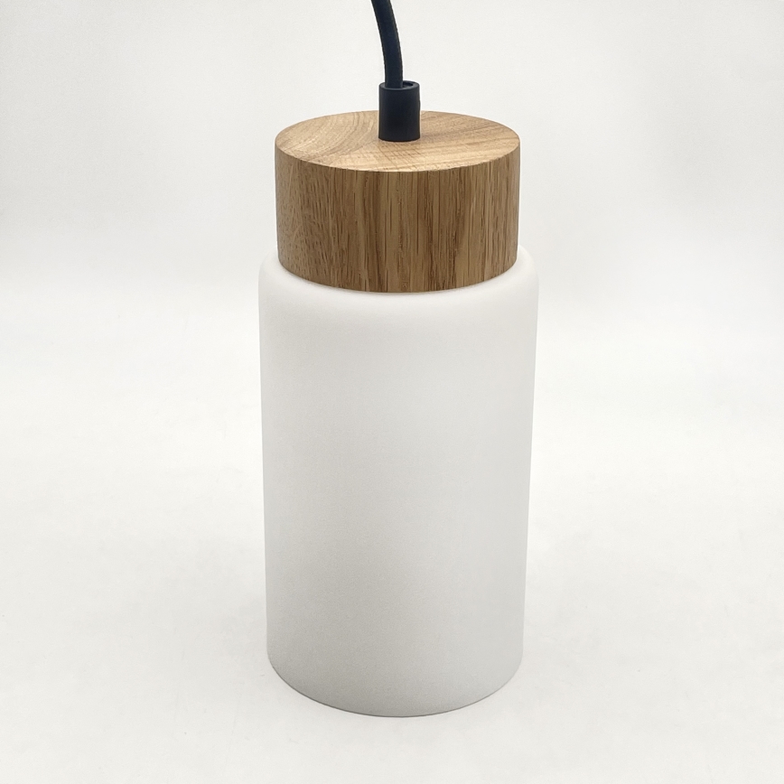 Suspension sur câble MARKUS 1xE27/15W/230V noir/chêne