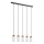 Suspension sur câble MARKUS 5xE27/15W/230V noir/chêne