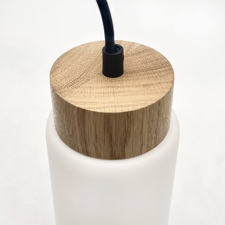 Suspension sur câble MARKUS 5xE27/15W/230V noir/chêne